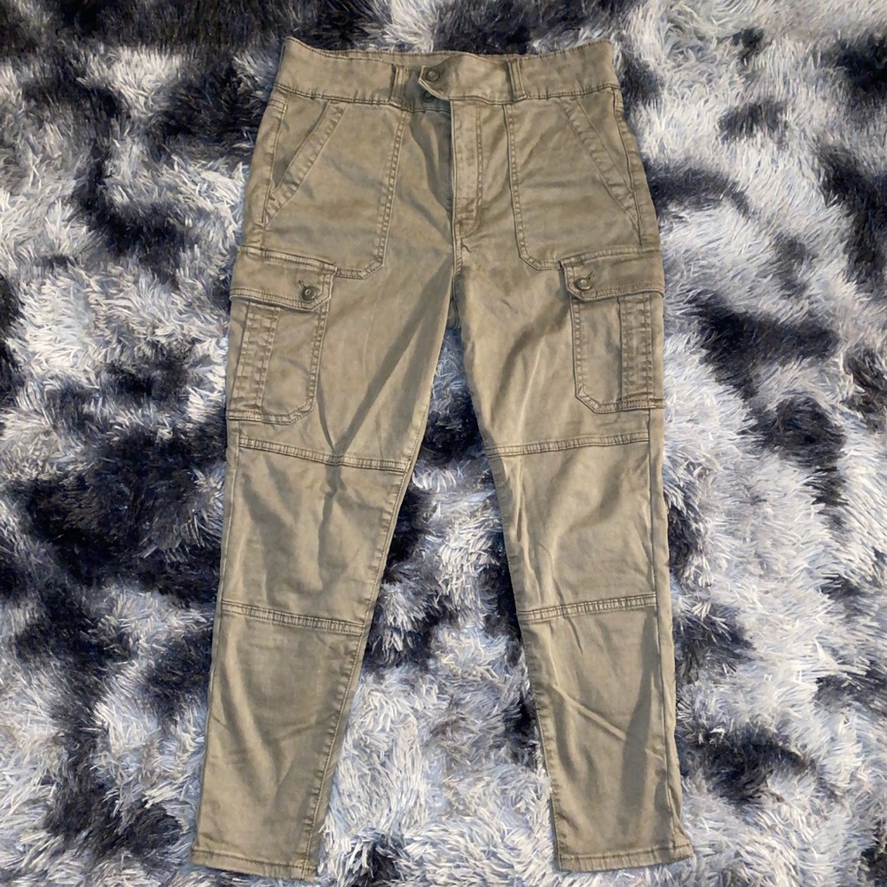 Green High Waisted Jeans